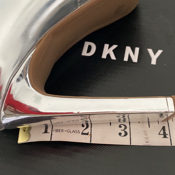 DKNY silver open toe silver heels-BNIB - Picture 9 of 10